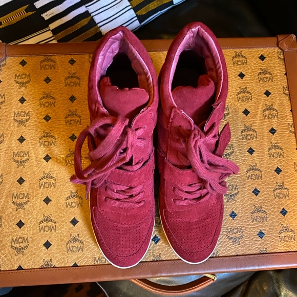 ASH ‘Bowie’ Suede Hidden Wedge Sneaker Bootie, size 40M - Picture 11 of 11